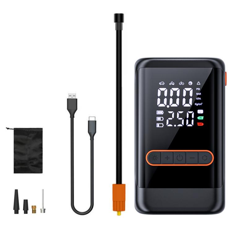 Bomba de aire portátil inalámbrica para coche con pantalla digital - SUITU ST-9648B
