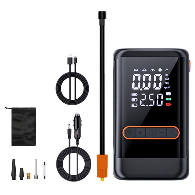 Bomba de aire portátil inalámbrica para coche con pantalla digital - SUITU ST-9648B