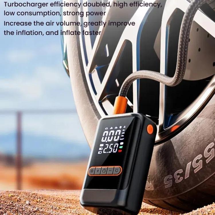 Bomba de aire portátil inalámbrica para coche con pantalla digital - SUITU ST-9648B