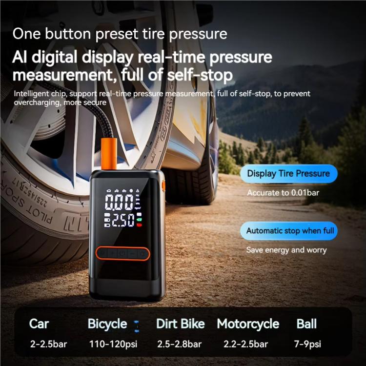 Portable Wireless Digital Display Car Automatic Air Pump, SUITU ST-9648B - LYDARZ