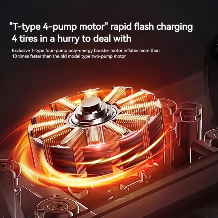 Portable Wireless Digital Display Car Automatic Air Pump, SUITU ST-9648B - LYDARZ