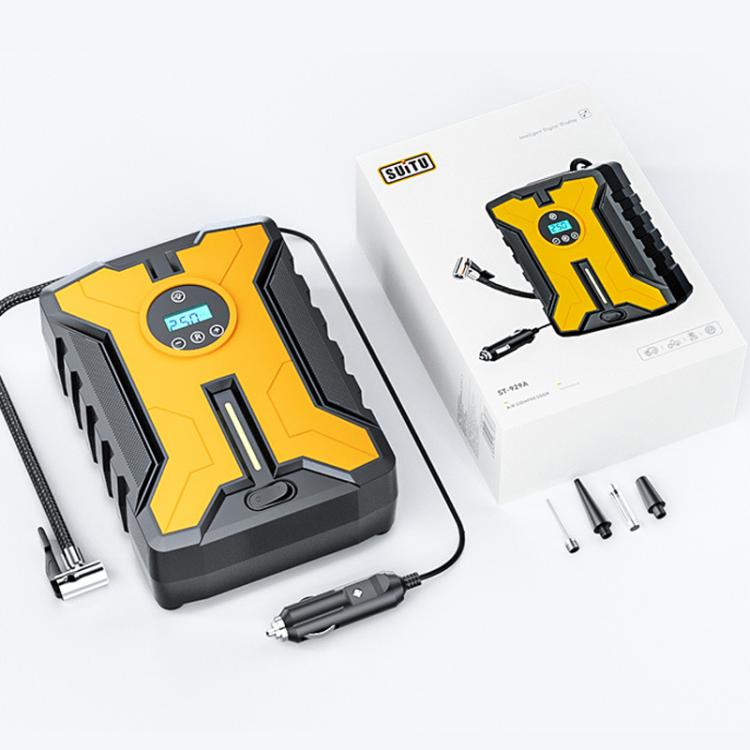 SUITU ST-929ASX Car Air Pump - Wired High-Pressure Digital Display Portable Air Compressor