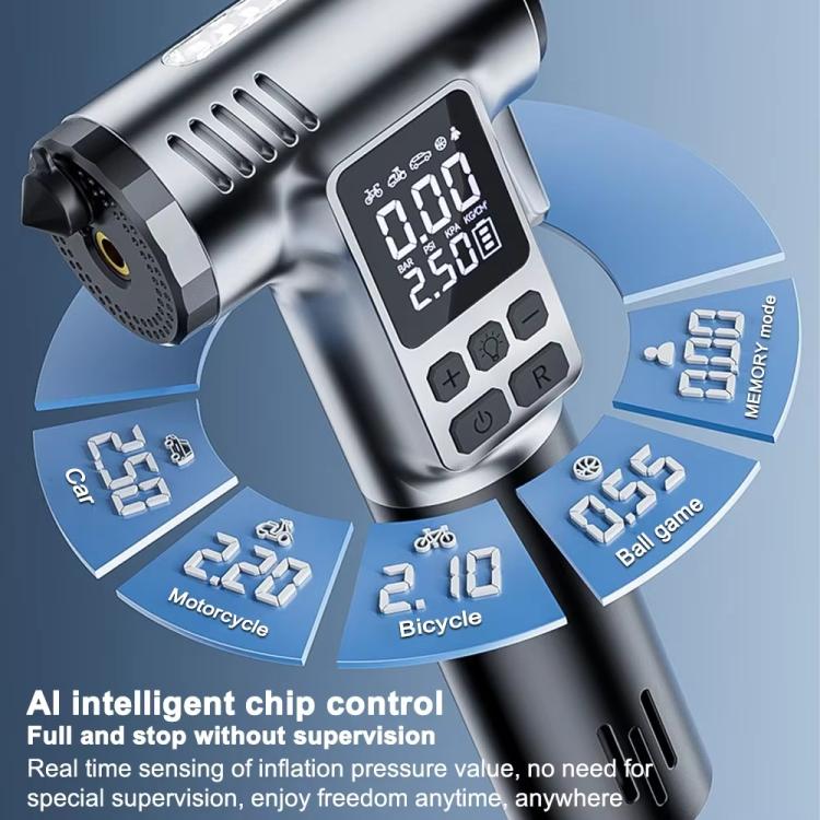 Car Air Pump With Window Breaker Cutting Tool Electric Portable Air Pump - LYDARZ