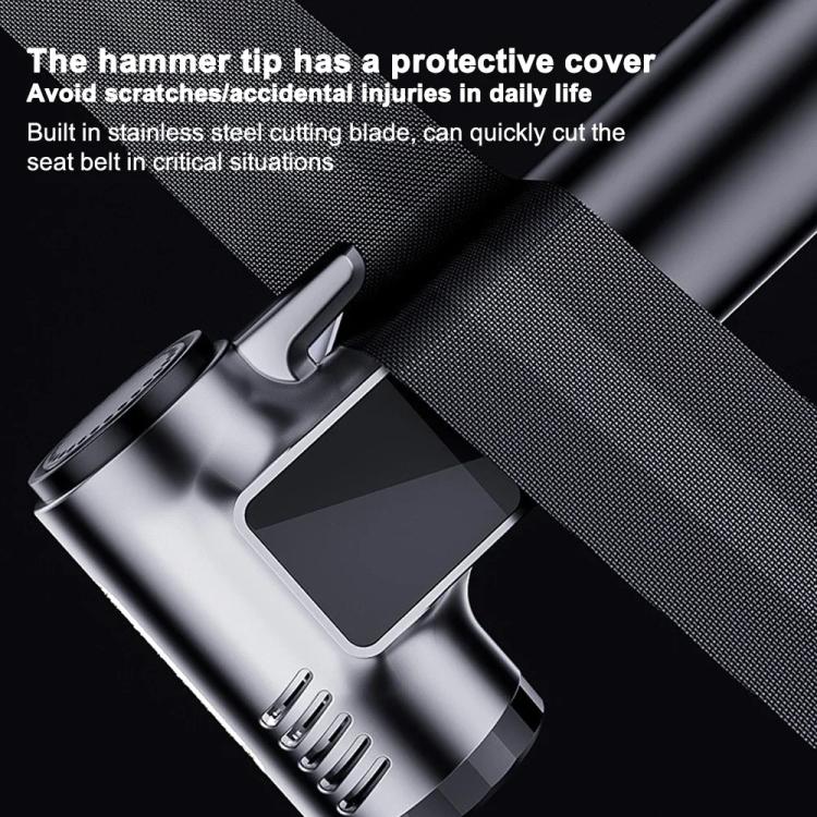 Car Air Pump With Window Breaker Cutting Tool Electric Portable Air Pump - LYDARZ