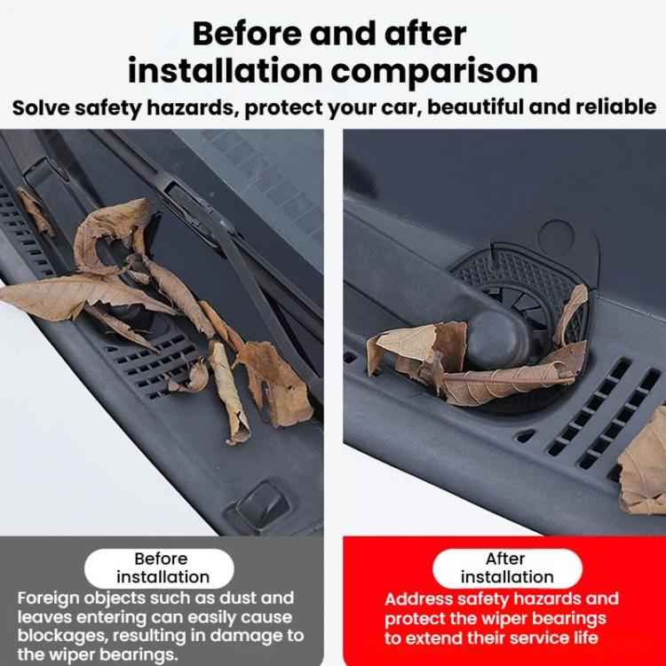 10pcs Car Wiper Hole Protective Cover Wiper Dust-Proof Leak-Proof Plug Protective Silicone Pad