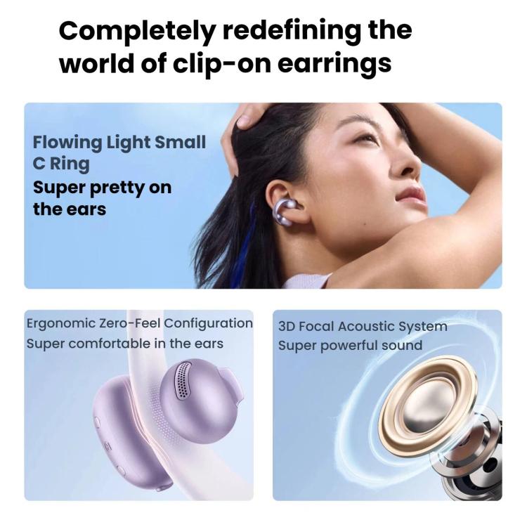 ANKER SoundCore C50i Ear Clip Air Conduction Bluetooth Earphones Wireless Open-Ear Sports Earphones