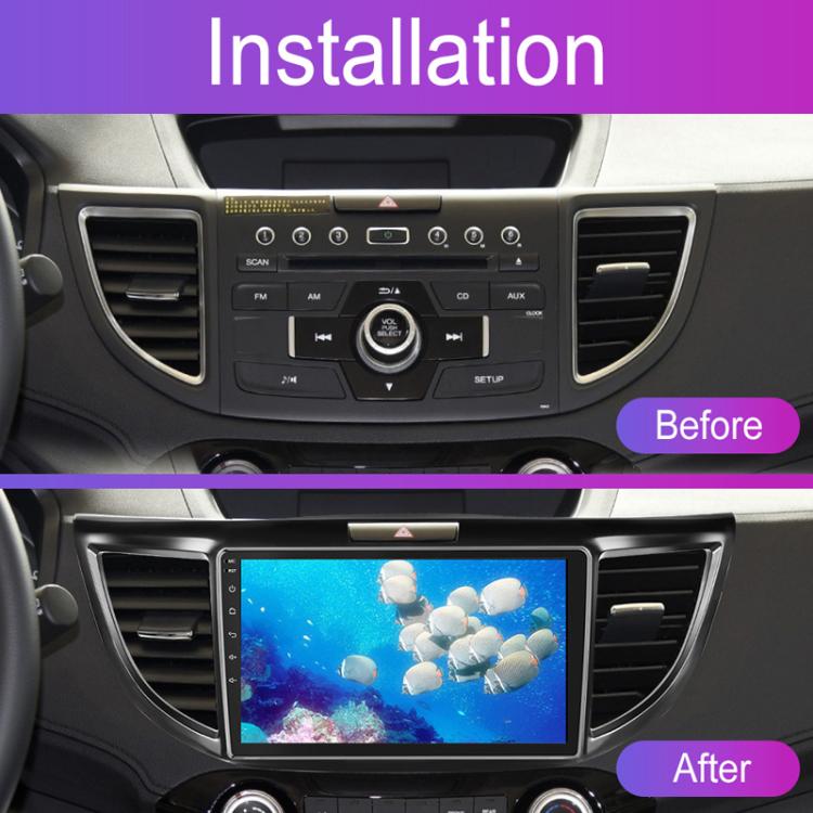 For Honda CR-V 2012-2016 9 inch Android 11 Car Navigation With Carplay Car Central Control All-In-One Machine, Standard, Standard+AHD Camera