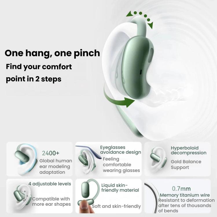 ANKER SoundCore Aerofit 2 Plus Open-Ear Bluetooth Translation Earphones, Aerofit 2 Plus
