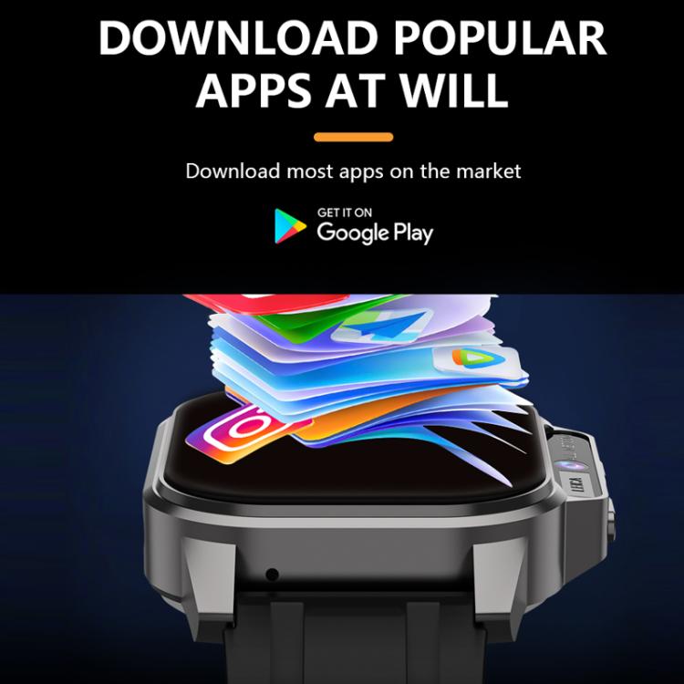 Eurasian African Version 4G SIM Card Slot Google Play Store Ooutdoor Photography Rugged Smartwatch