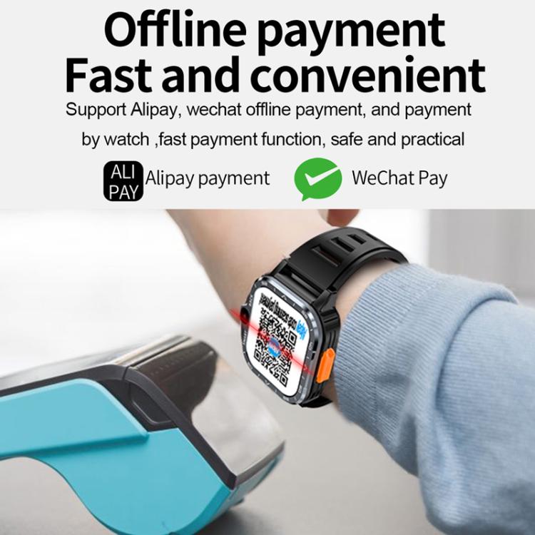 Eurasian African Versions 4G SIM Card Slot Rugged Sports Smartwatch With Google Play Store, Black 2+16G, Silver 2+16G, Black 4+64G, Silver 4+64G