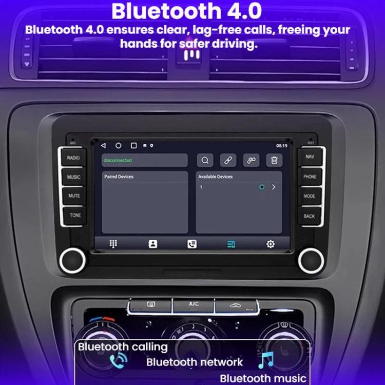 7-Inch Car Navigation System With Wireless Bluetooth CarPlay For Volkswagen, Quad-core 2GB+32GB, Octa-core 4GB+64GB, Octa-core 6GB+128GB