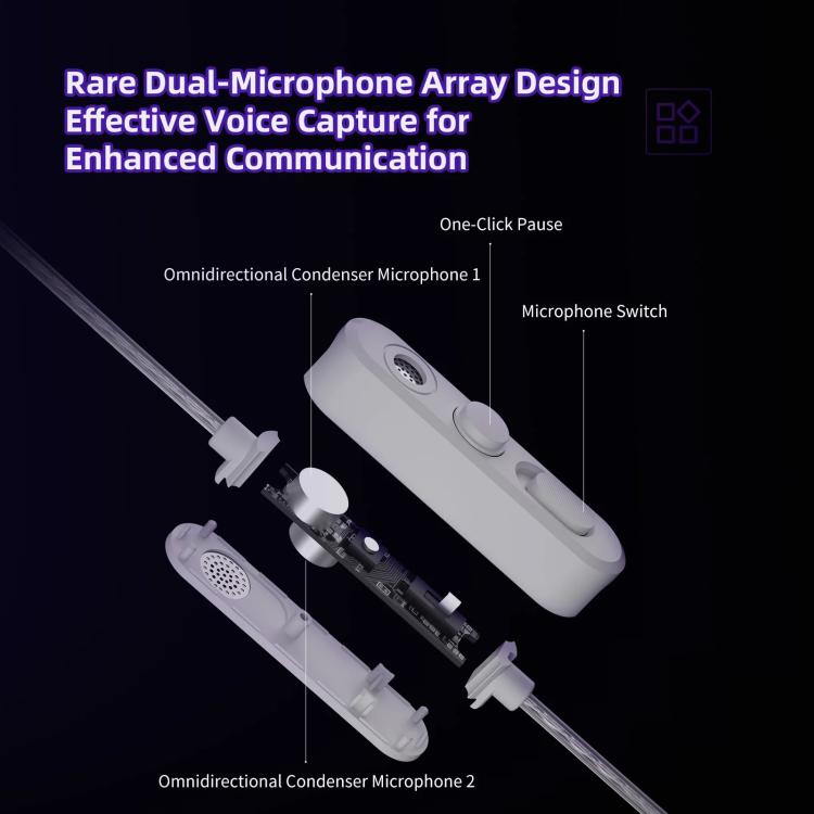 KZ Phantom Hi-Fi-grade Audio Gaming 1.2m Wired Earphones, 3.5mm Standard, 3.5mm With Mic, Type-C Sound Card