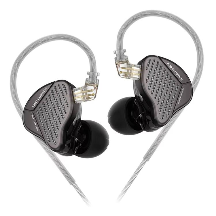 KZ-PR1 Planar Magnetic 1.2m Wired Earphones 13.2mm Planar Driver High-Res Hi-Fi Earbuds, Standard, With Mic