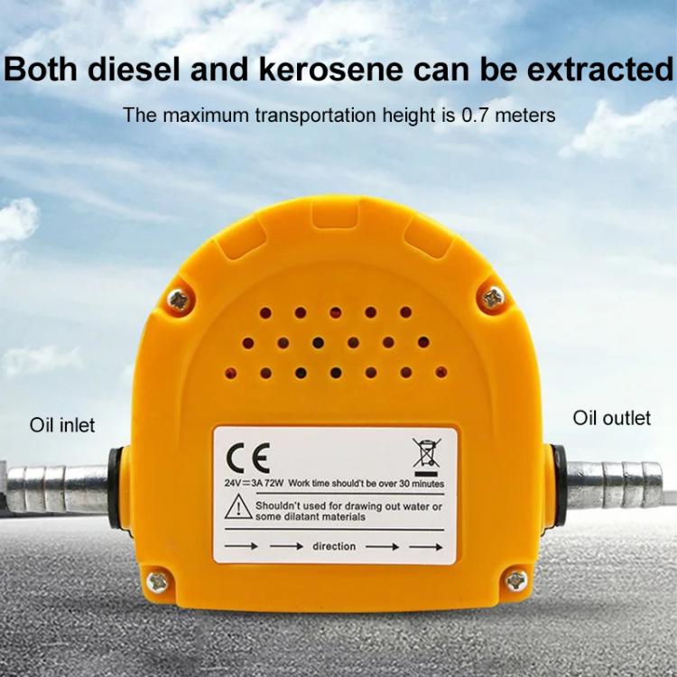 24V 60W Oil / Crude oil Fluid Sump Extractor Scavenge Exchange Transfer Pump Suction Transfer Pump - LYDARZ