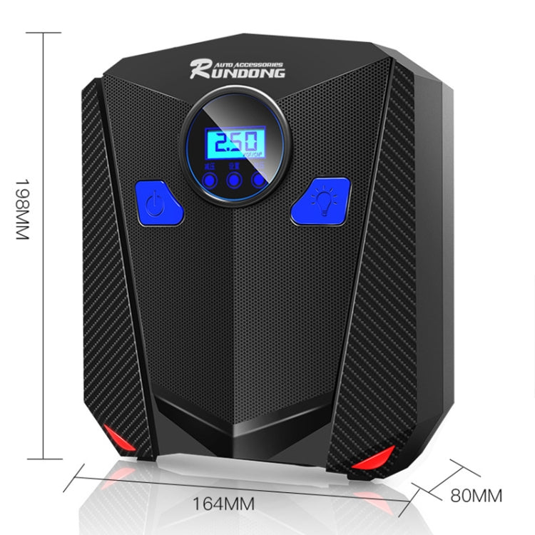 DC 12V 120W 150 PSI Car Air Compressor Inflatable Air Pump with Digital Display Auto Shut Off Gauge - LYDARZ