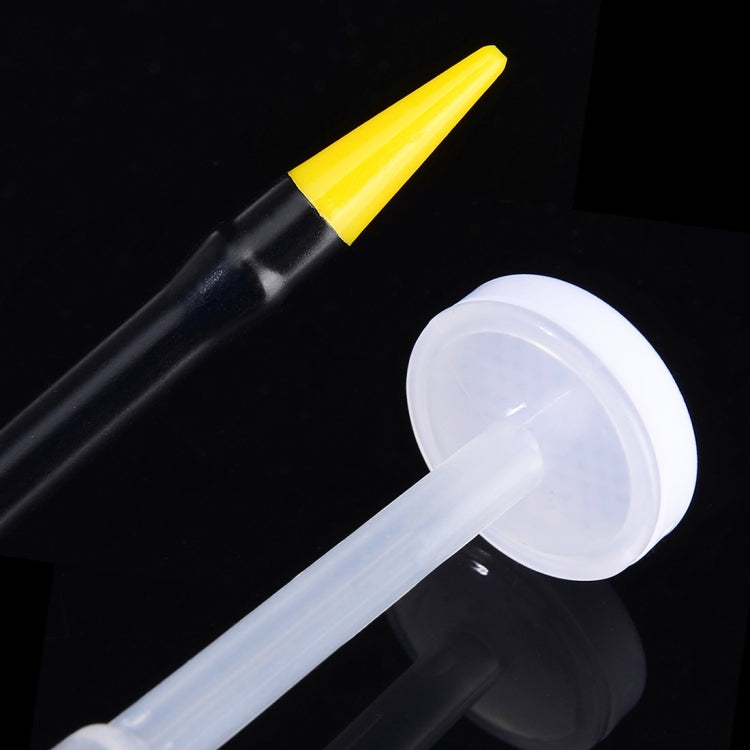 250cc Transparent High Pressure Pump Oiler Lubrication Oil Can Plastic Machine Oiler Grease 245mm Length flex Gun - LYDARZ