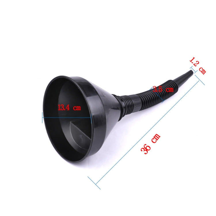 Universal Car Truck Motorcycle Filled Plastic Vehicle Funnels with Soft Spout Pipe Pour Oil Tool - LYDARZ