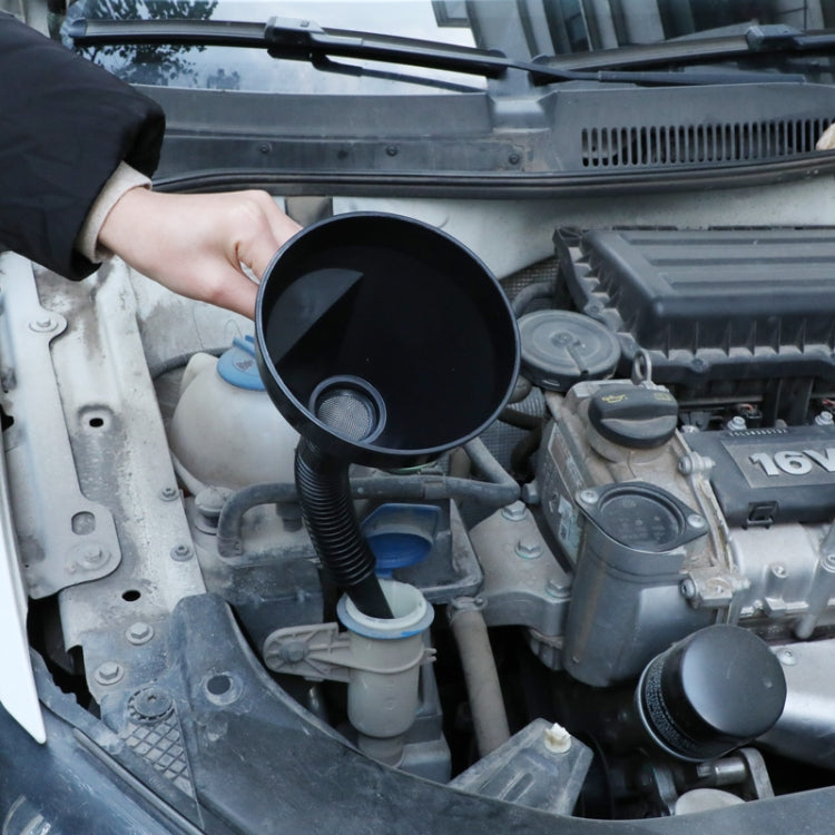 Embudos universales para vehículos con pico blando para autos, camiones y motocicletas - Herramienta de plástico rellena para verter aceite