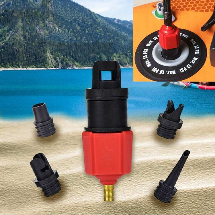 Surfing Paddle Board Rubber Boat Inflatable Bed Air Valve Adapter Car Air Pump Adapter - LYDARZ