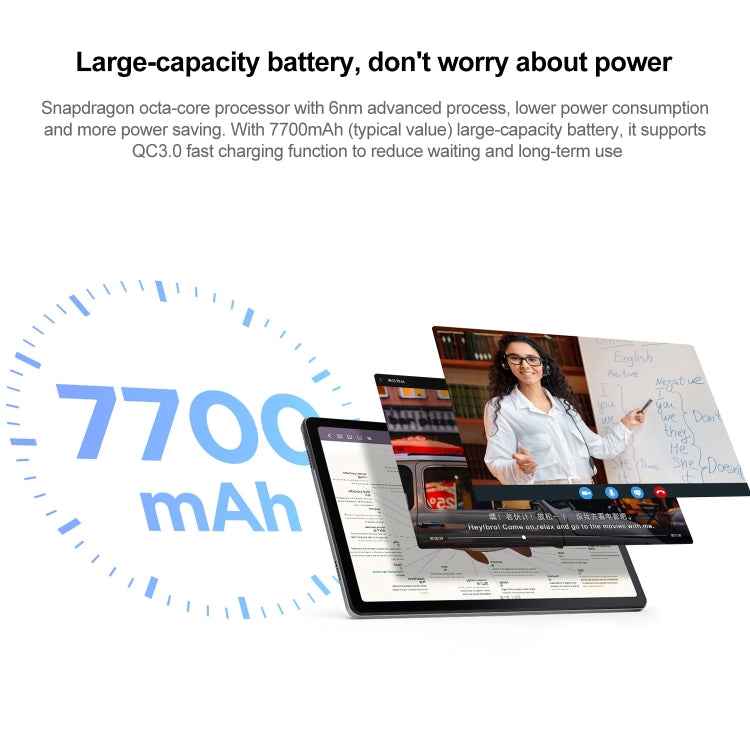 Lenovo Pad 10.6 2022 Face Identification, Android 12, Qualcomm Snapdragon 680 Octa Core, Support Dual Band WiFi & Bluetooth