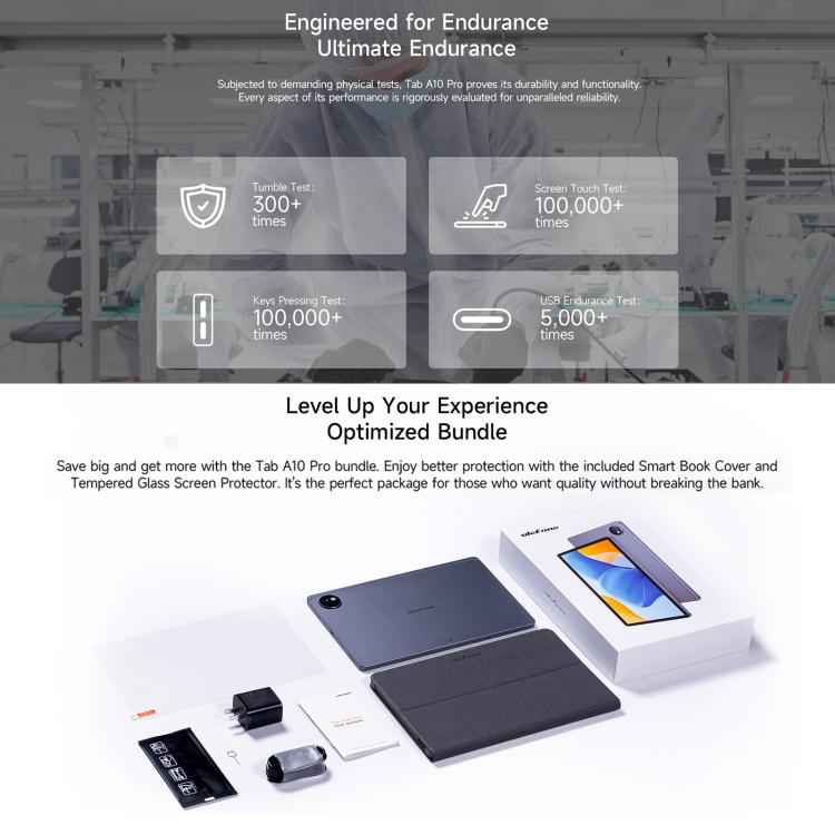 Ulefone Tab A10 Pro Tablet PC, 6GB+128GB, 11 inch Android 14 MediaTek MT8786 Octa Core 4G Network, EU Plug