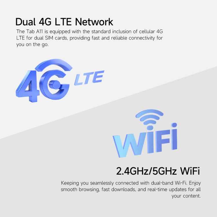 Ulefone Tab A11 Tablet PC, 6GB+256GB, 11 inch Android 14 Unisoc T620 Octa Core 4G Network, EU Plug