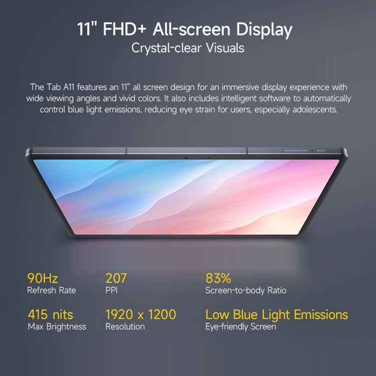 Ulefone Tab A11 Tablet PC, 6GB+256GB, 11 inch Android 14 Unisoc T620 Octa Core 4G Network, EU Plug