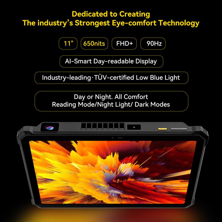 Tableta robusta Blackview Active 12 Pro 5G, 12 GB + 256 GB, 11 pulgadas, Android 15, Dimensity 7300, ocho núcleos, versión global con Google Play