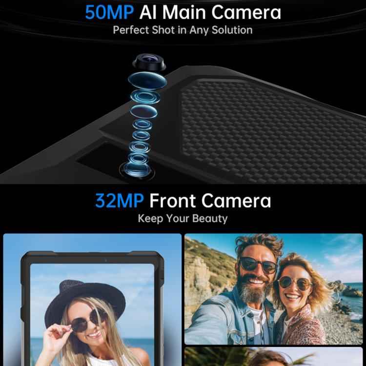 Unihertz 8849 Tank Pad E Rugged Tablet PC & Projector, 12GB+512GB, 10.95 inch Android 14 MT6789 Octa Core 4G Network, EU Plug