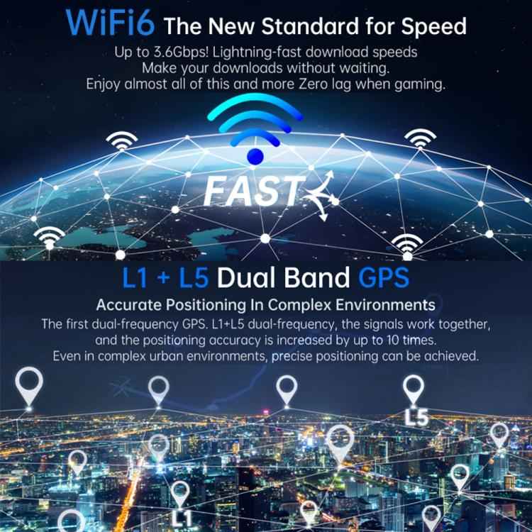 Unihertz 8849 Tank Pad E Rugged Tablet PC & Projector, 12GB+512GB, 10.95 inch Android 14 MT6789 Octa Core 4G Network, EU Plug