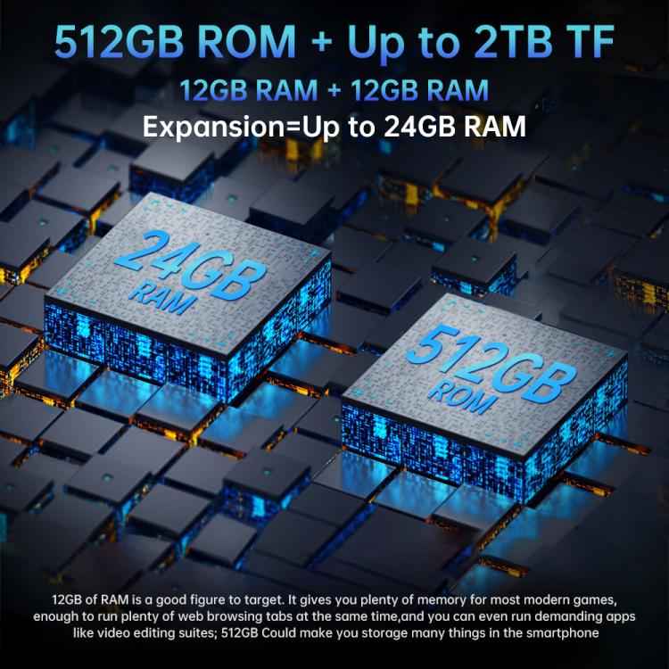 Unihertz 8849 Tank Pad E Rugged Tablet PC & Projector, 12GB+512GB, 10.95 inch Android 14 MT6789 Octa Core 4G Network, EU Plug