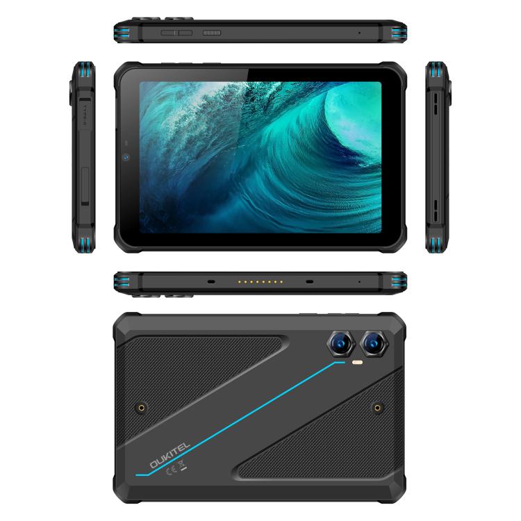 OUKITEL RT3 Plus 4G Network IP68/IP69K Rugged Tablet, 4GB+128GB, 8.0 inch Android 15 MediaTek G81 Octa-Core Support Dual SIM, EU Plug