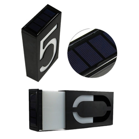 0.36W Solar Powered Wall Mount House Number Porch Lights with Solar Pannel - LYDARZ