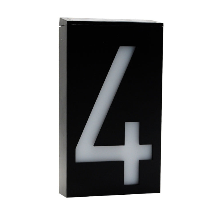 0.36W Solar Powered Wall Mount House Number Porch Lights with Solar Pannel - LYDARZ