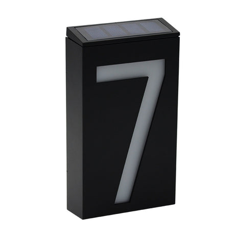 0.36W Solar Powered Wall Mount House Number Porch Lights with Solar Pannel - LYDARZ