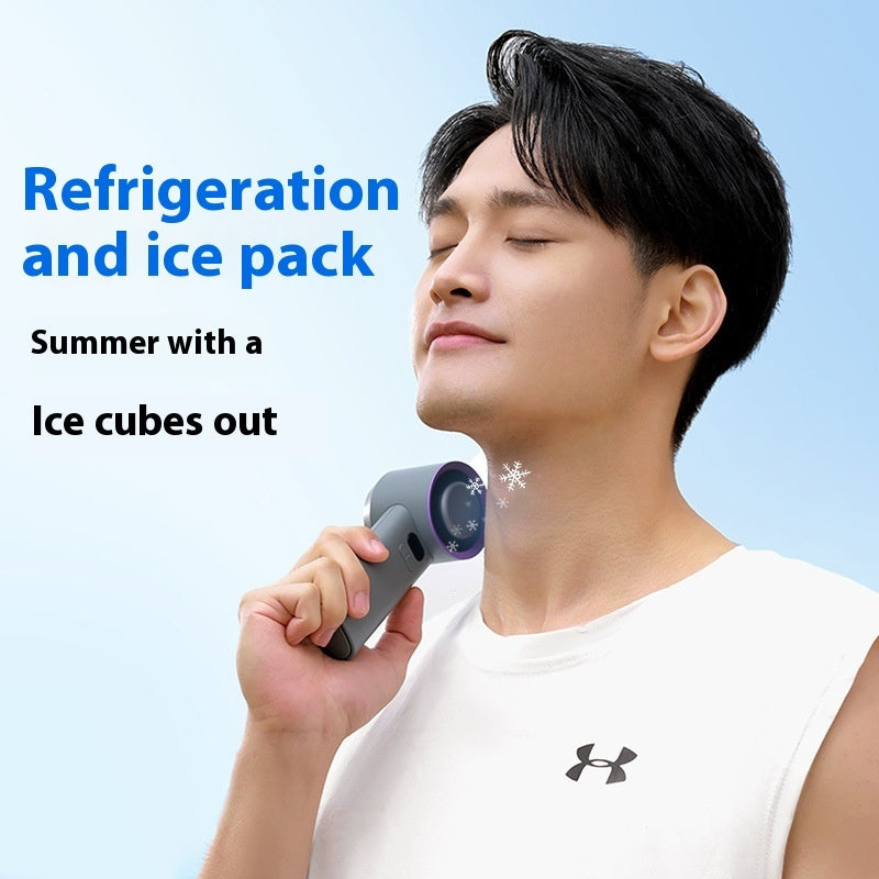 LYDARZ Refrigeration Handheld Fan – Adjustable USB Cooling Fan with Ice Compress for Instant Relief - LYDARZ