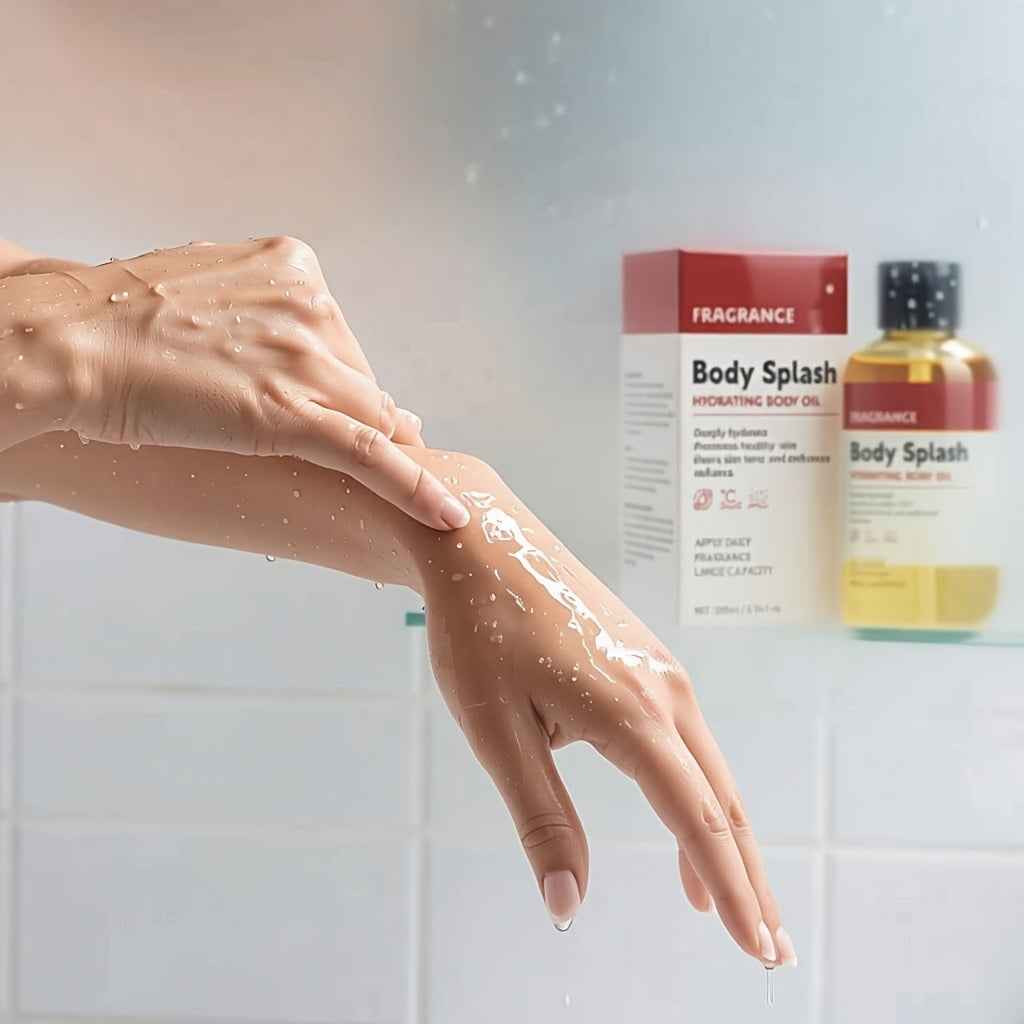 Mildhold Body Splash Hydrating Body Oil - Deeply Hydrates Promotes Healthy Skin & Enhances Radiance - Easy Application Format - 200ml
