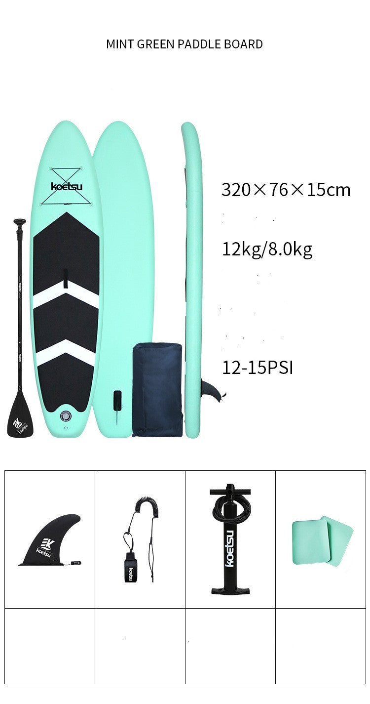 Inflatable Paddleboard | Beginner Surf & Water Ski Board - LYDARZ