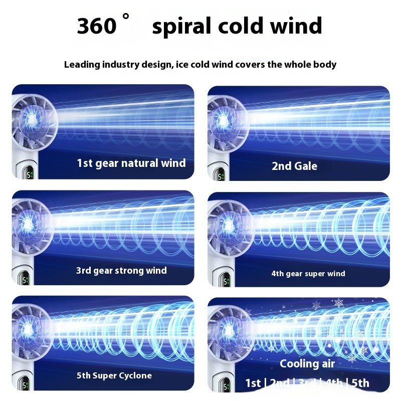 LYDARZ Folding Refrigeration Handheld Fan – Portable Outdoor Cooling Fan for Hot Summer Days - LYDARZ