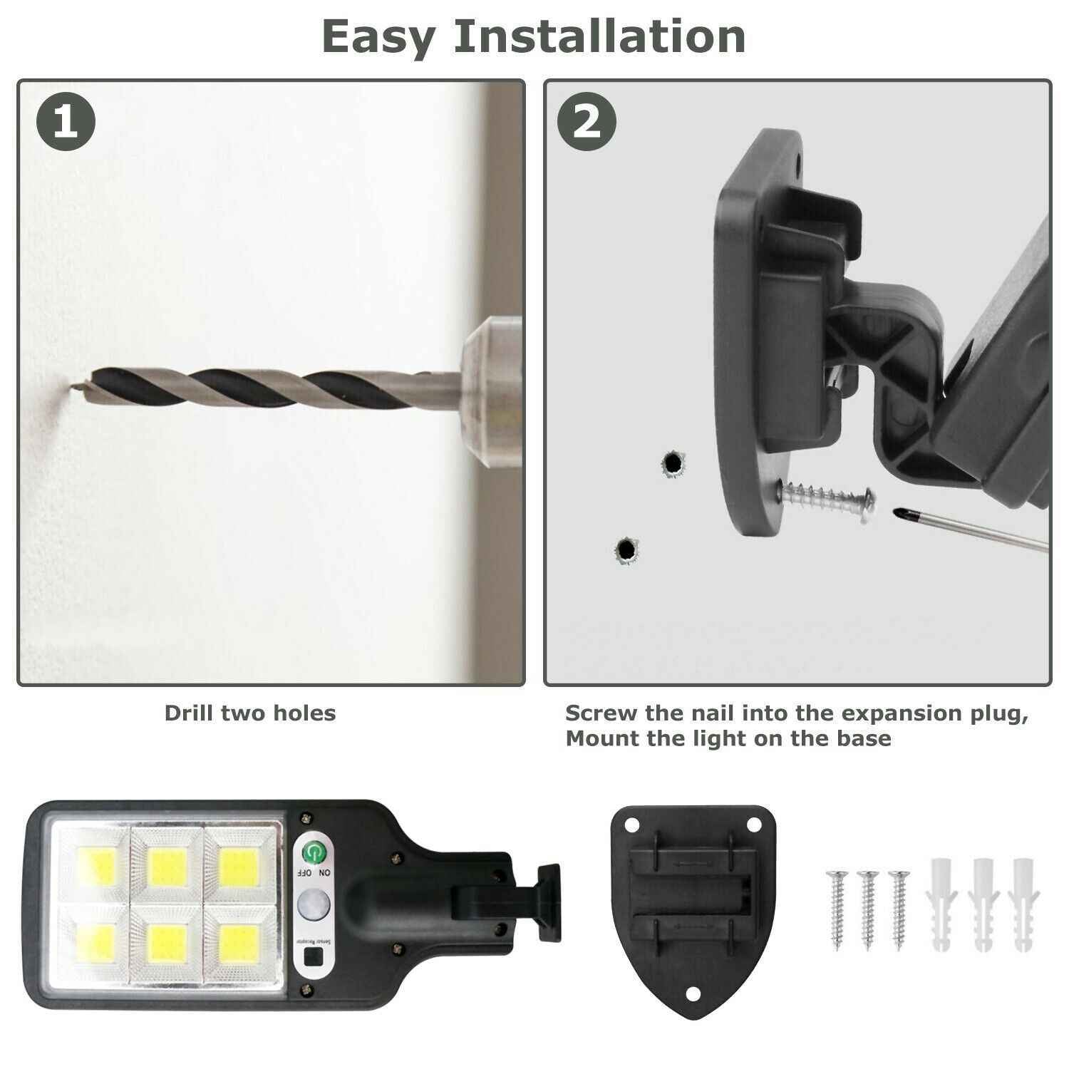 LYDARZ LED Solar Motion Sensor Light,Street Solar Light