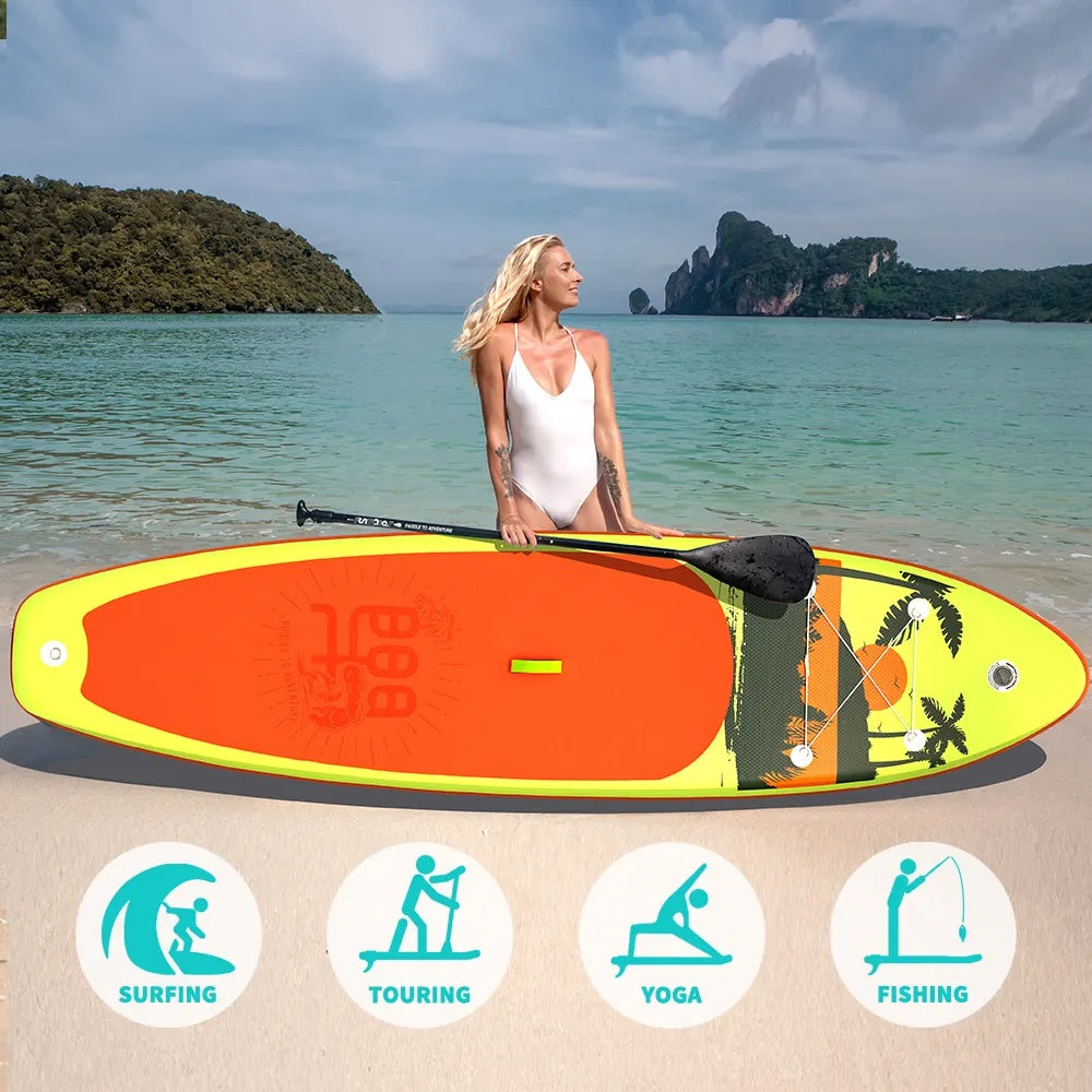 Water Skiing & Surfing | Inflatable Standing Surfboard - LYDARZ