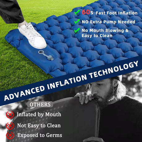 Outdoor Camping Rugs,Moisture-proof Outdoor Air Mattress Car Camping Air Mattress - LYDARZ
