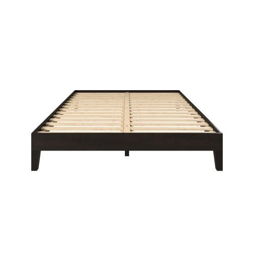 LYDARZ Nix Queen Bed Frame Modern Platform Bed Black Wood Frame for Bedroom - LYDARZ