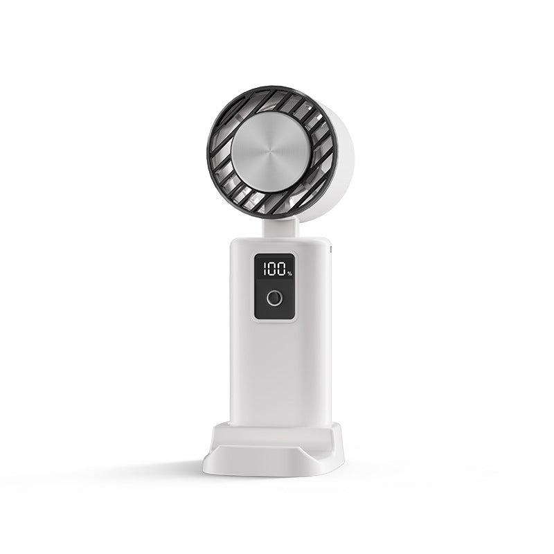 LYDARZ Refrigeration Handheld Fan USB Rechargeable – 5-Speed Portable Fan with Digital Display - LYDARZ