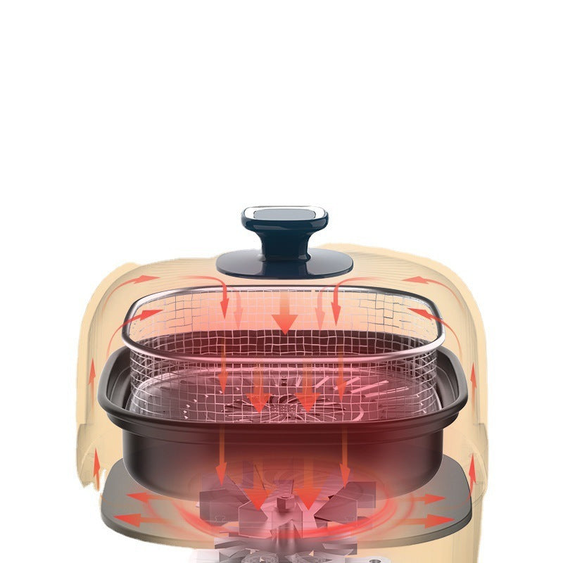 DONLIM Large Capacity Air Fryer with Intelligent Visual Control, Oil-Free Small Frying Pan - LYDARZ