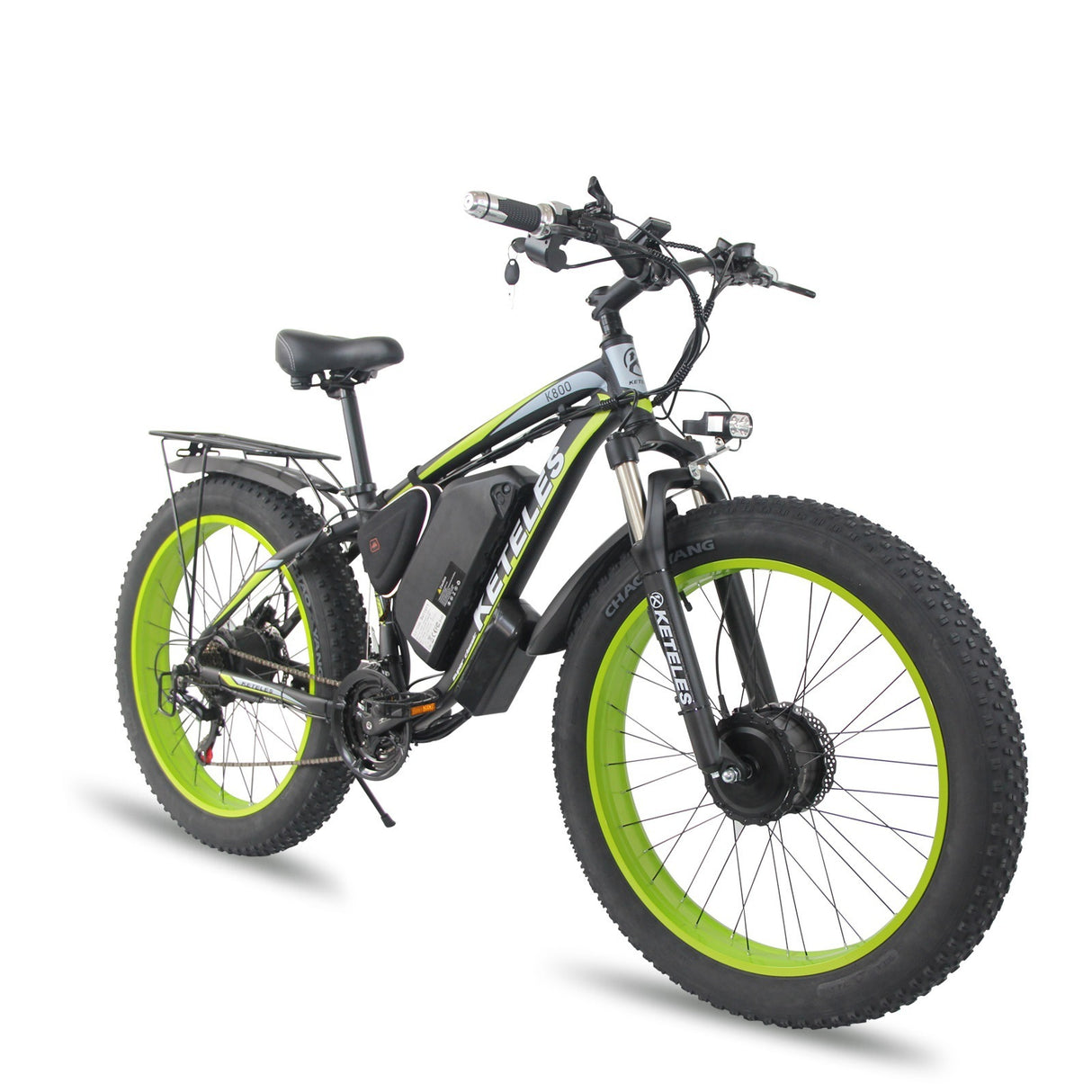 Front And Rear Dual Motor Electric Bicycle 21 Speed Oil Brake Lithium Battery - LYDARZ