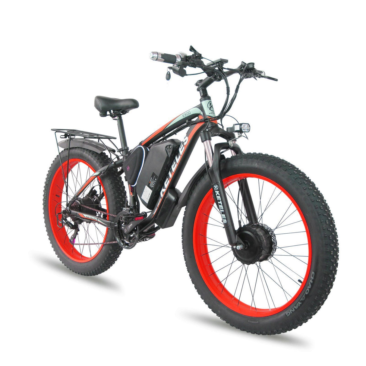 Front And Rear Dual Motor Electric Bicycle 21 Speed Oil Brake Lithium Battery - LYDARZ