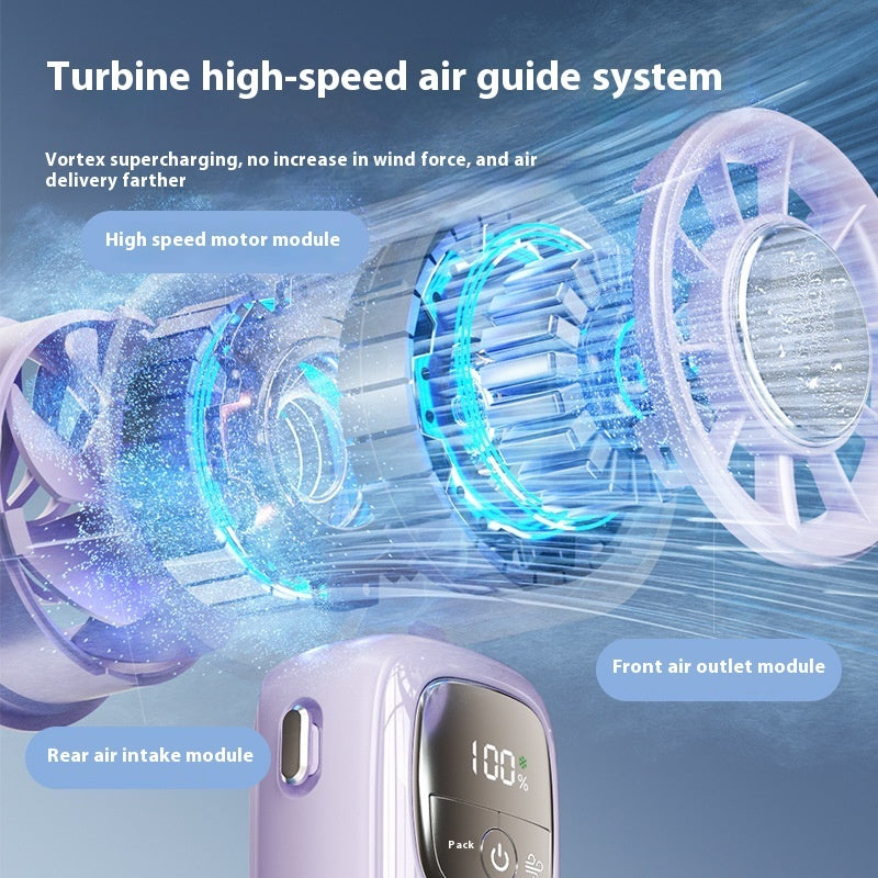 LYDARZ High-speed Handheld Fan | USB Portable Folding Mini Fan for Outdoor Use - LYDARZ