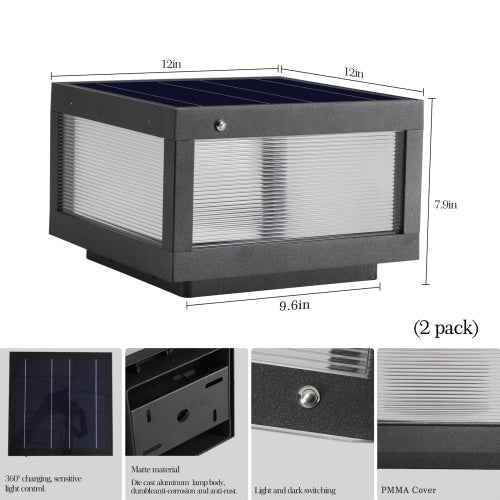 LYDARZ Solar Wall Light With Dimmable LED-2 Package
