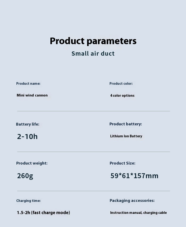 LYDARZ High-Speed Portable Turbine Handheld Fan with Refrigeration Function - LYDARZ